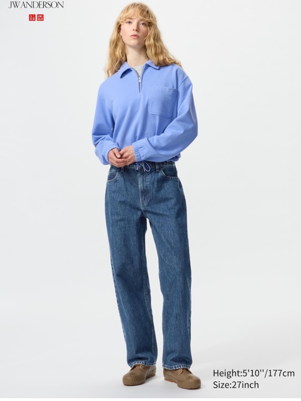 JW Anderson Uniqlo Baggy Jeans Dark Blue